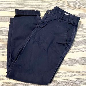Navy Girlfriend Chino Capris - in Petite!